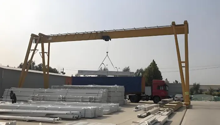 single girder gantry crane with box girder design 